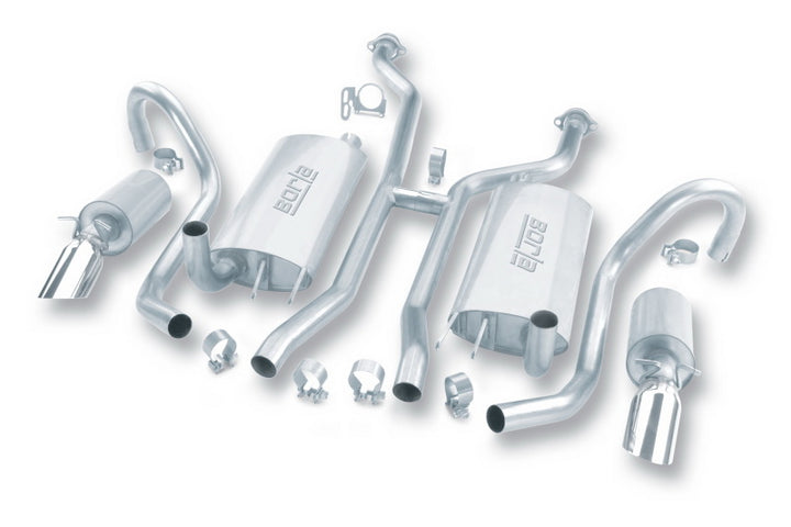 Borla 94-95 Chevy Impala SS / 94-96 Caprice Classic SS H-Pipe Catback Exhaust System - Bull Strap