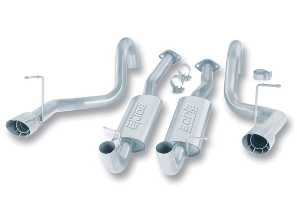 Borla 94-95 Mustang GT/Cobra V8 5.0L SS Catback Exhaust - Bull Strap