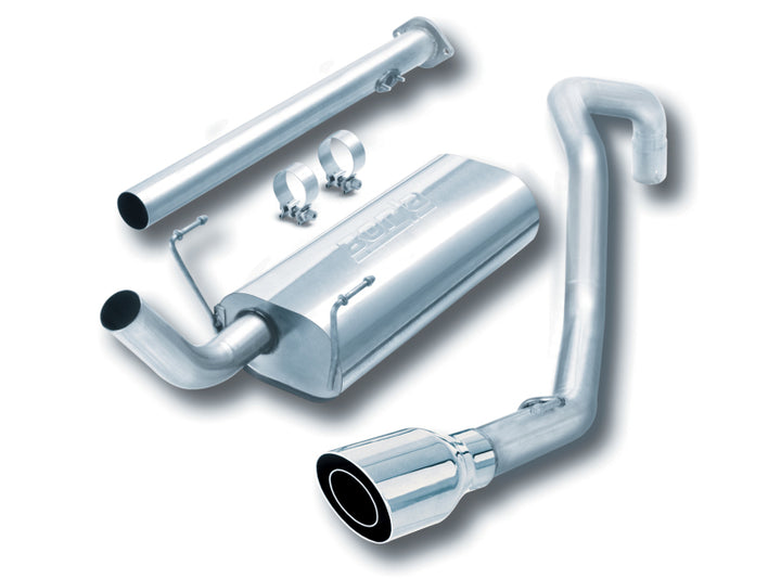 Borla 96-02 Toyota 4Runner 2.7L 4cyl/3.4L 6cyl 2WD/4WD Dual Right Rear Exit Catback Exhaust System - Bull Strap