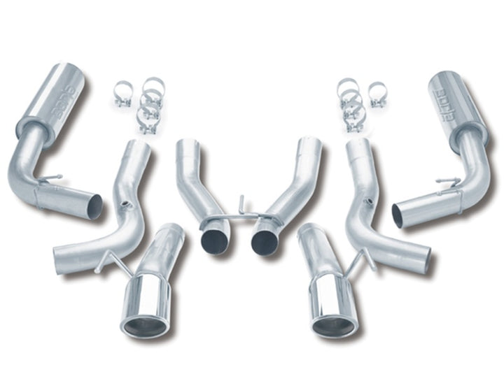 Borla 96-02 Viper GTS/R/T-10 Coupe/Convertible 2dr w/ 2.5in Inlets SS Catback Exhaust System - Bull Strap