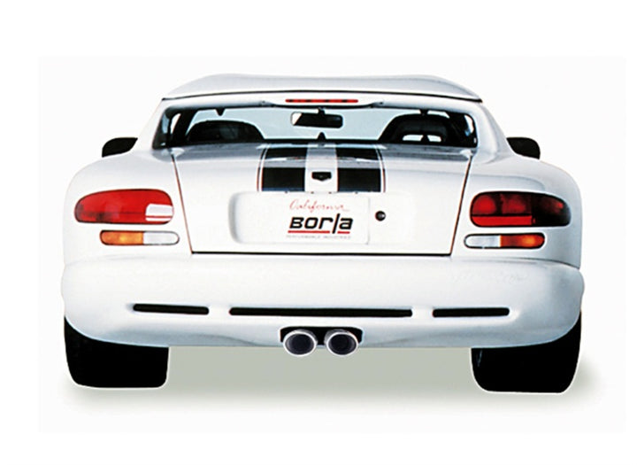 Borla 96-02 Viper GTS/R/T-10 Coupe/Convertible 2dr w/ 2.5in Inlets SS Catback Exhaust System - Bull Strap
