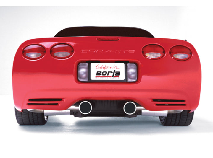 Borla 97-04 C5 Corvette (incl Z06) 5.7L V8 AT/MT Aggressive Stinger Cat-Back Exhaust - Bull Strap