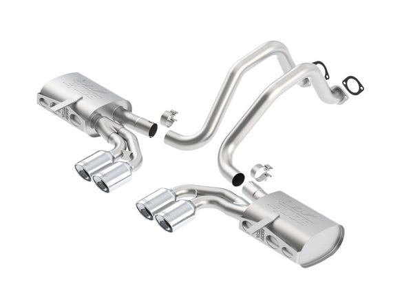 Borla 97-04 Chevrolet Corvette 5.7L 8cyl ATAK SS Catback Exhaust - Bull Strap