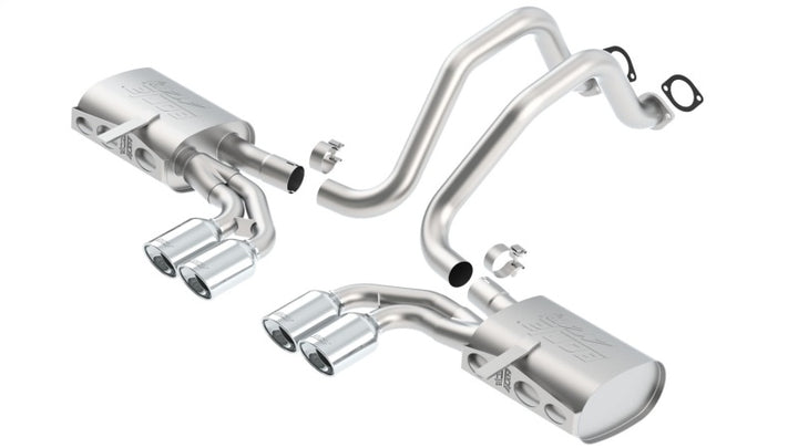 Borla 97-04 Chevrolet Corvette 5.7L 8cyl ATAK SS Catback Exhaust - Bull Strap