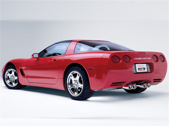 Borla 97-04 Chevrolet Corvette 5.7L 8cyl ATAK SS Catback Exhaust - Bull Strap