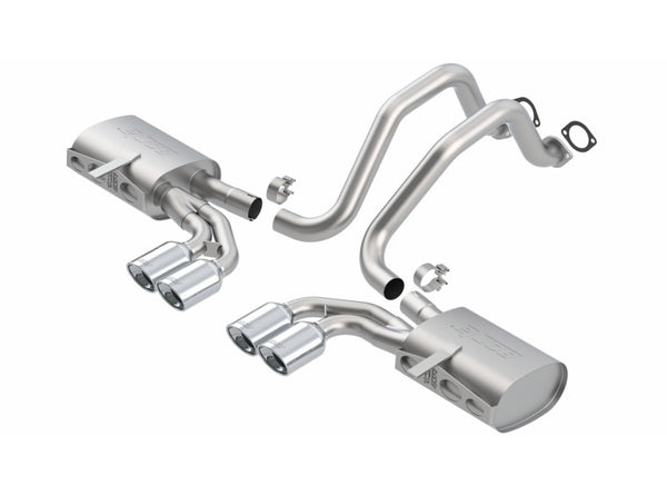 Borla 97-04 Chevrolet Corvette 5.7L 8cyl Touring SS Catback Exhaust - Bull Strap