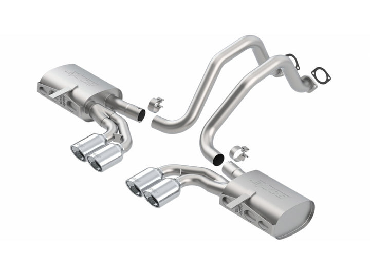 Borla 97-04 Chevrolet Corvette 5.7L 8cyl Touring SS Catback Exhaust - Bull Strap