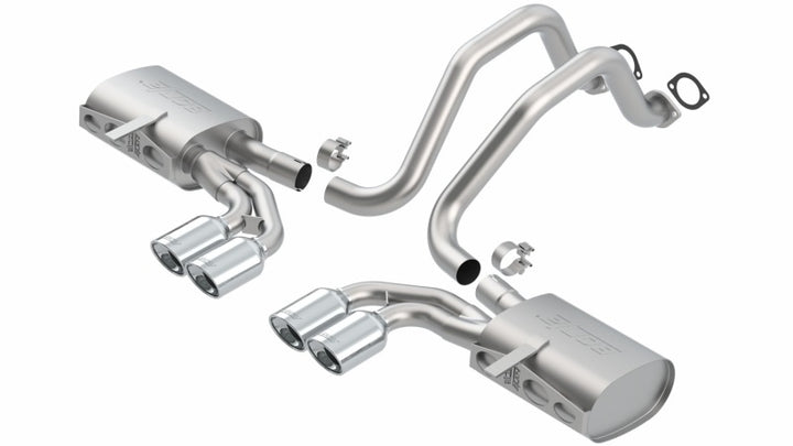 Borla 97-04 Chevrolet Corvette 5.7L 8cyl Touring SS Catback Exhaust - Bull Strap