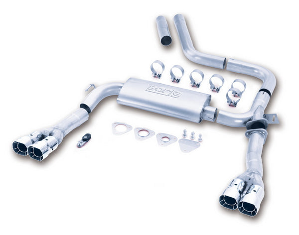 Borla 98-01 CAMARO/TRANS AM 5.7L V8 AT/MT Catback Exhaust Quad Tips - Bull Strap