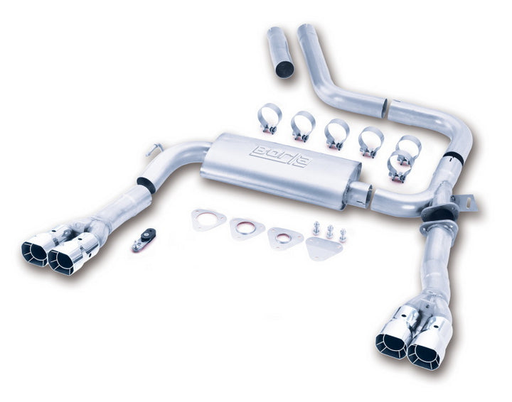 Borla 98-01 CAMARO/TRANS AM 5.7L V8 AT/MT Catback Exhaust Quad Tips - Bull Strap