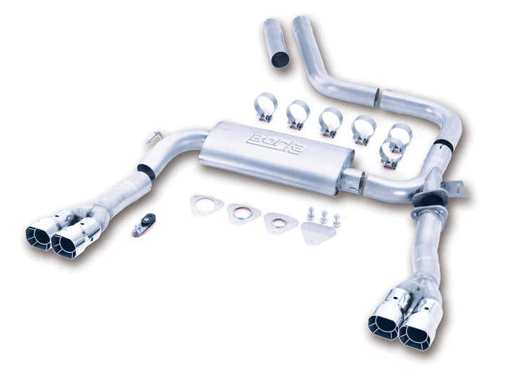 Borla 98-01 CAMARO/TRANS AM 5.7L V8 AT/MT Catback Exhaust Quad Tips - Bull Strap