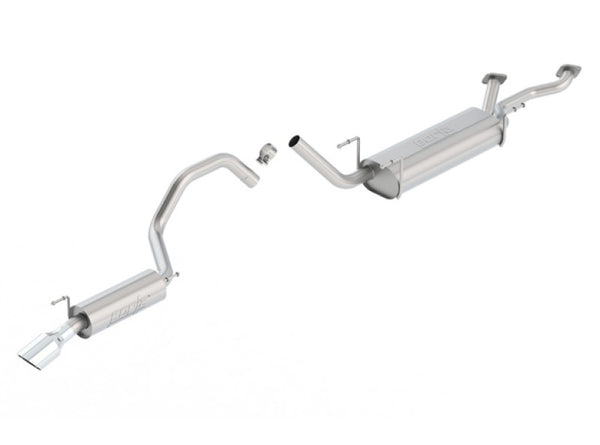 Borla 98-04 Lexus LX470/Toyota Land Cruiser Stainless Steel Catback Exhaust - Bull Strap