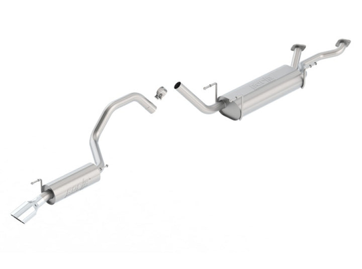 Borla 98-04 Lexus LX470/Toyota Land Cruiser Stainless Steel Catback Exhaust - Bull Strap