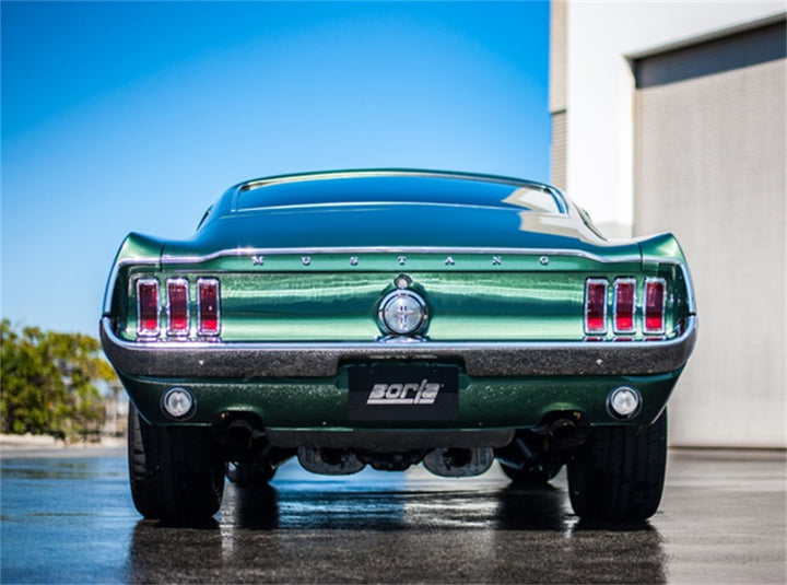 Borla CrateMuffler Ford Coyote 5.0L S-Type 2.5in Offset/Center 12inx6inx10.34in Muffler - Bull Strap