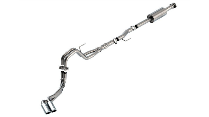 Borla F-150 2021 5.0L 4dr CC SB EC STB Lariat/KR/Platinum/LTD 3/2.25 DSE Cat-Back ATAK CHR Tips - Bull Strap