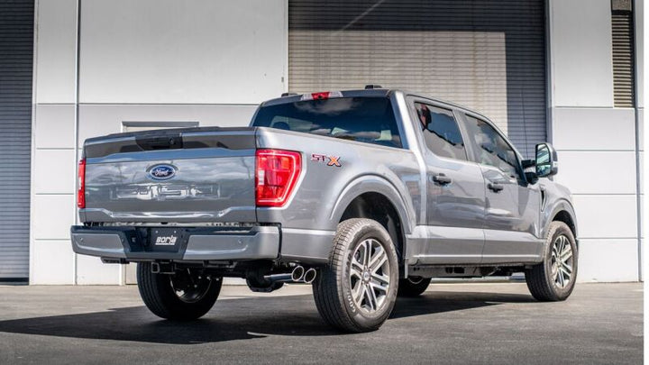 Borla F-150 2021 5.0L 4dr CC SB EC STB Lariat/KR/Platinum/LTD 3/2.25 DSE Cat-Back S-Type CHR Tips - Bull Strap