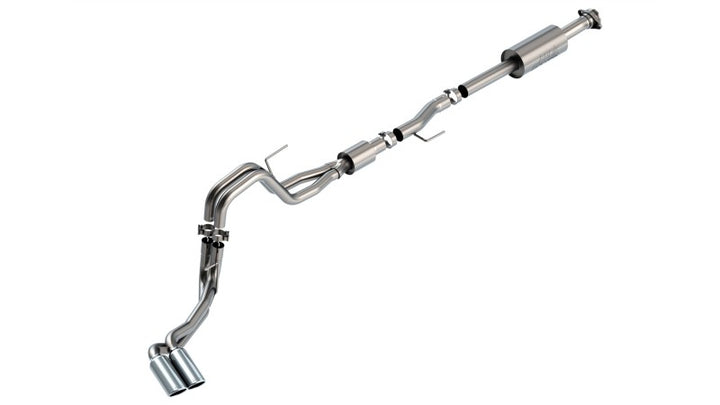 Borla F-150 2021 5.0L 4dr CC SB EC STB Lariat/KR/Platinum/LTD 3/2.25 DSE Cat-Back S-Type CHR Tips - Bull Strap