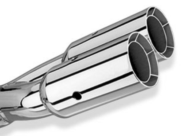 Borla Universal Polished Tip Dual Round Intercooled (inlet 2 1/2in. Outlet 3in) *NO Returns* - Bull Strap