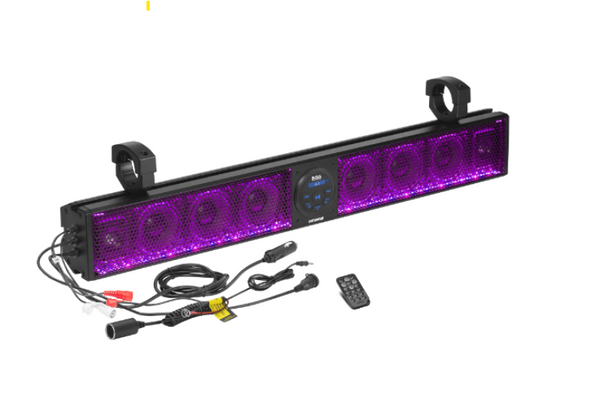 Boss Audio Systems ATV UTV 36in Sound Bar System w/ RGB Illumination - Bull Strap