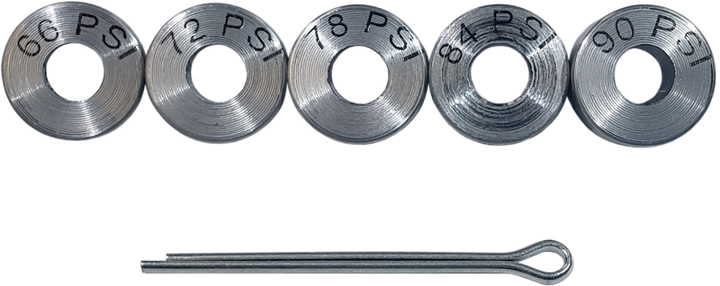 Boundary 89-05 Ford/Mazda BP (All Types) I4 Shim Kit (7/14/21/28/35 PSI) w/Retaining Pin - Bull Strap