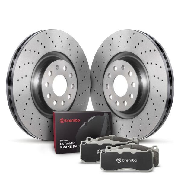 Brembo OE 08-15 Audi TT Quattro Rear Disc Brake Kit - Bull Strap