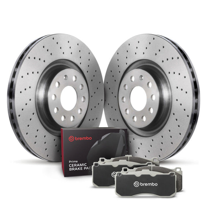 Brembo OE 10-11 Audi S4/08-12 S5 Front Disc Brake Kit - Bull Strap