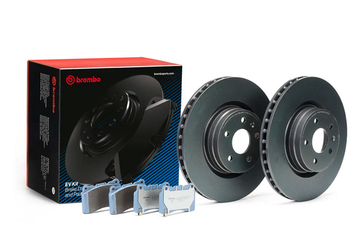 Brembo OE 12-21 Tesla Model S/16-21 Model X EV Brake Kit - Front - Bull Strap