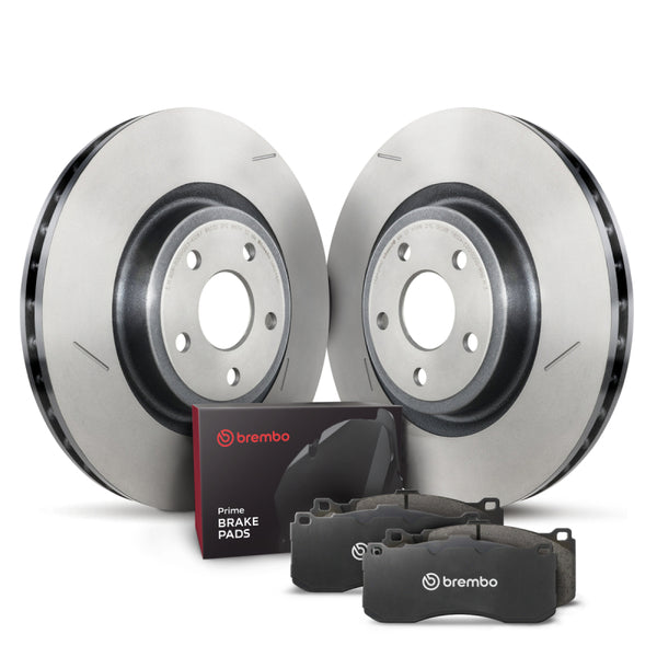 Brembo OE 18-20 Dodge Durango/12-15 Jeep Grand Cherokee/17-20 Grand Cherokee Front Disc Brake Kit - Bull Strap