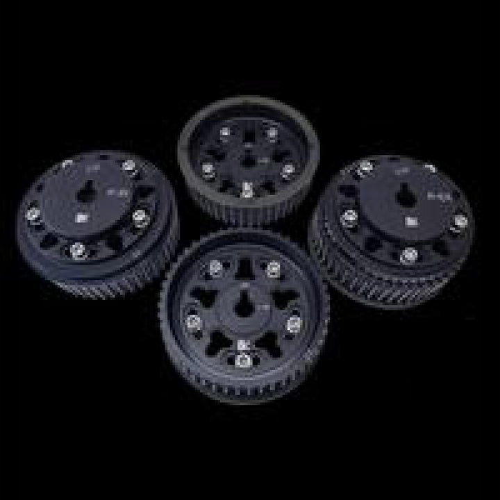 Brian Crower Adjustable Cam Gears Black for Subaru EJ205/EJ257 (Set of 4) - Bull Strap