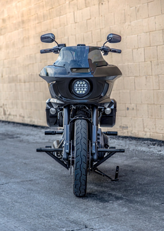 Burly Brand 18-Up M8 Softail Brawler Kit Front -Black - Bull Strap