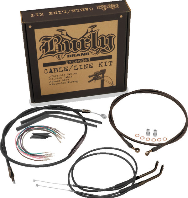 Burly Brand Control Kit 10in T-Bar - Black - Bull Strap