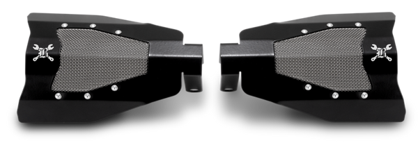 Burly Brand H-D Titan Hand Guards - Cable Clutch - Black - Bull Strap