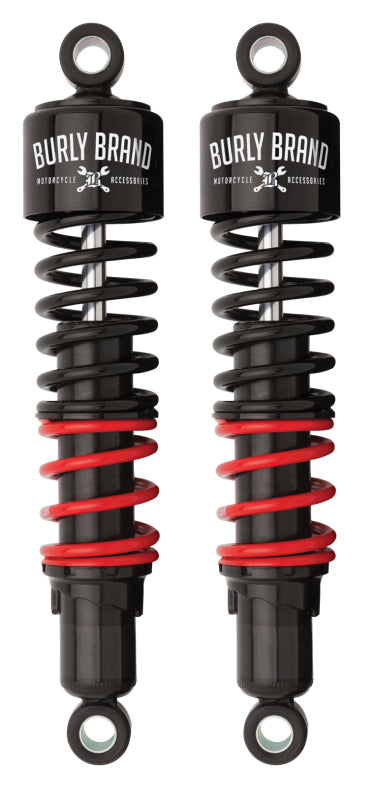 Burly Brand M8 Softail Stiletto Shocks 13.5in - Bull Strap
