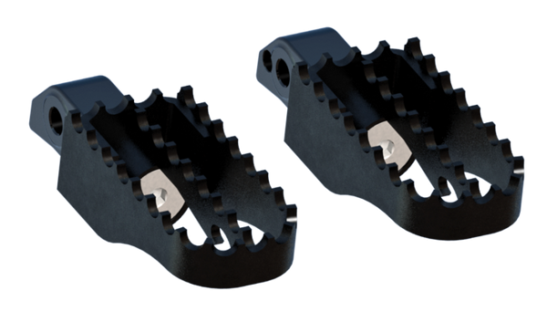 Burly Brand Pegs Passenger MX Black - Bull Strap
