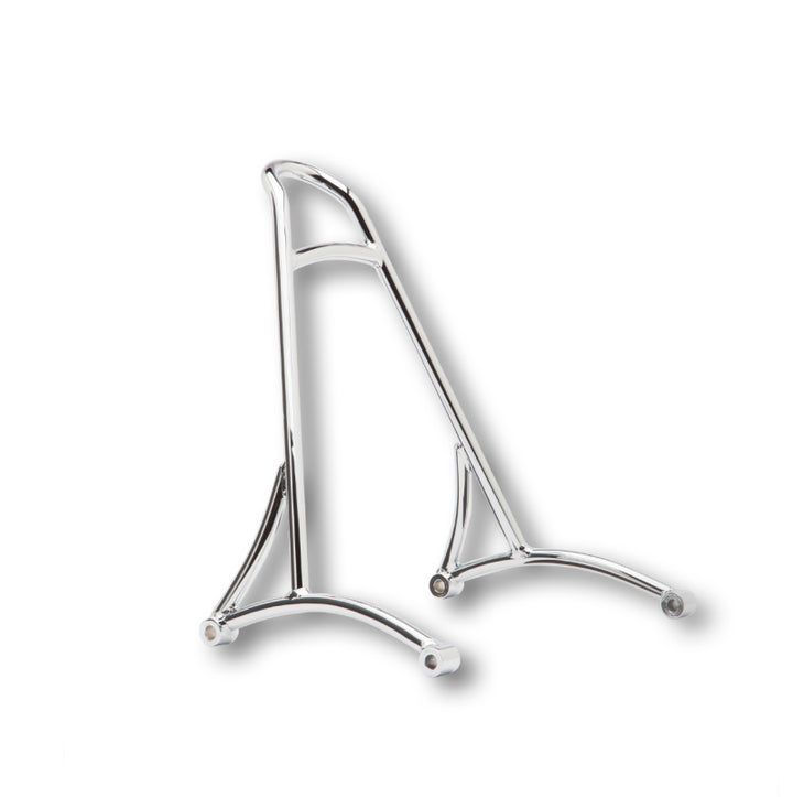 Burly Brand Short Sissy Bar 13in - Chrome - Bull Strap