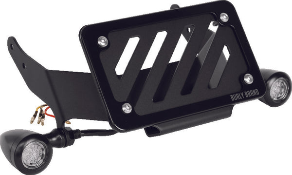 Burly Brand Turn Signal/License Plate Kit - Bull Strap