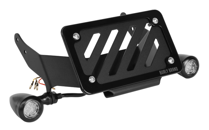 Burly Brand Turn Signal/License Plate Kit - Bull Strap