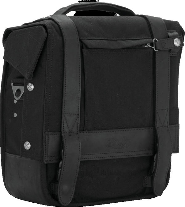 Burly Brand Voyager Saddlebag Each - Black - Bull Strap