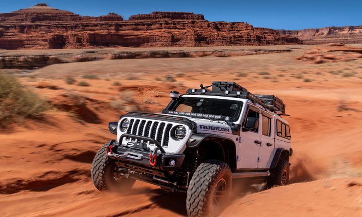 Bushwacker 20-21 Jeep Gladiator Trail Armor Rocker Panel - Bull Strap