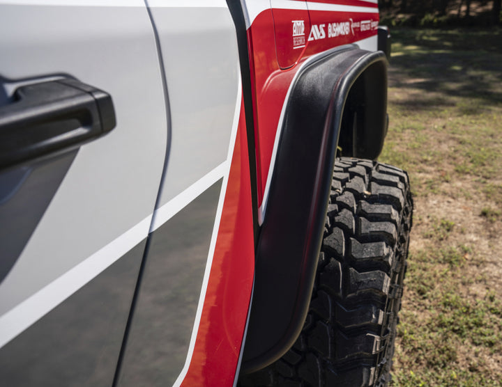 Bushwacker 2020 Jeep Gladiator Launch Edition Flat Style Flares 4pc - Black - Bull Strap