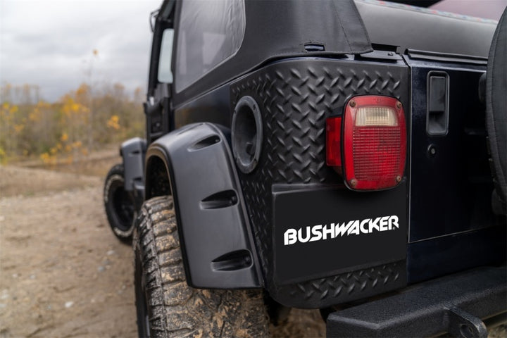 Bushwacker 97-06 Jeep Wrangler Trail Armor Rear Corners - Black - Bull Strap