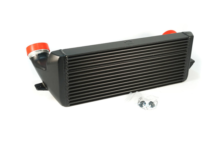 CSF 04-13 BMW 335i/xi (E90/E91/E92/E93) High Performance Stepped Core Bar/Plate Intercooler - Black - Bull Strap
