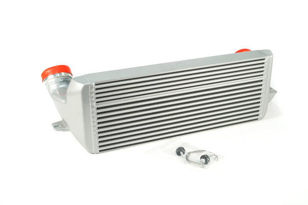 CSF 04-13 BMW 335i/xi (E90/E91/E92/E93) High Performance Stepped Core Bar/Plate Intercooler - Silver - Bull Strap