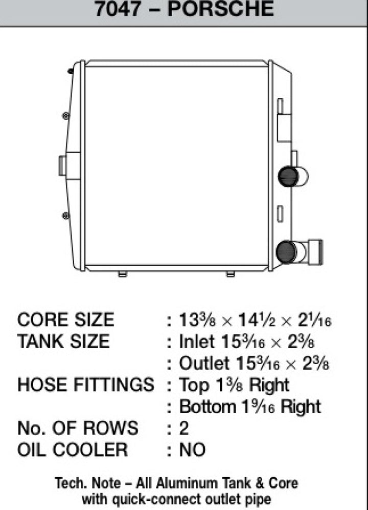 CSF 05-11 Porsche 911 Carrera/GT3 RS (997) Left Side Radiator - Bull Strap