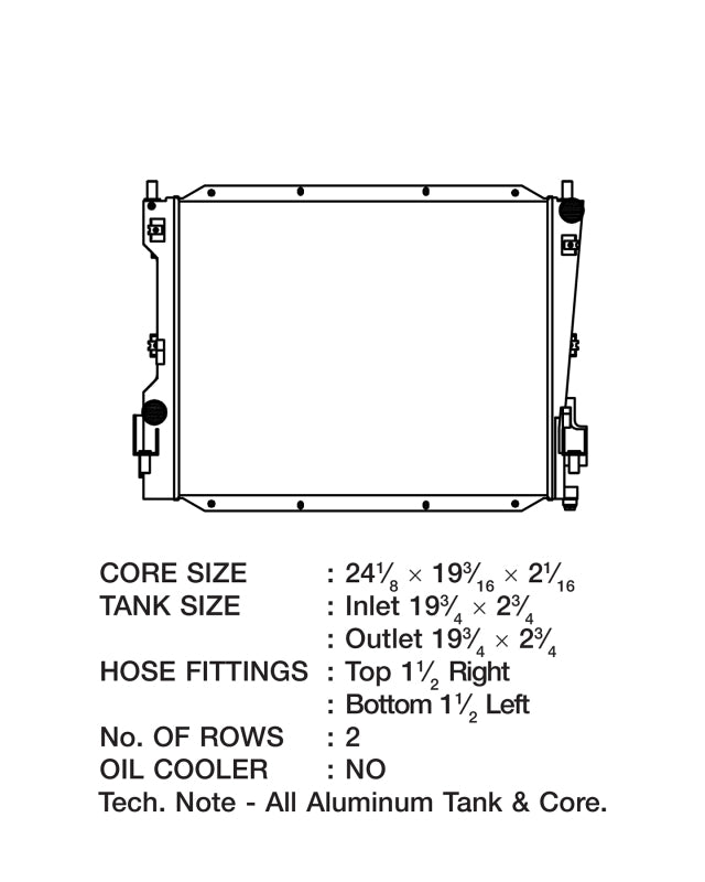CSF 05-14 Ford Mustang Radiator - Bull Strap