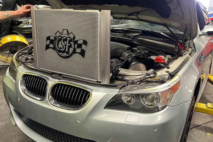 CSF 06-10 BMW E60 M5 / 06-10 BMW E63/E64 M6 Aluminum High-Performance Radiator - Bull Strap