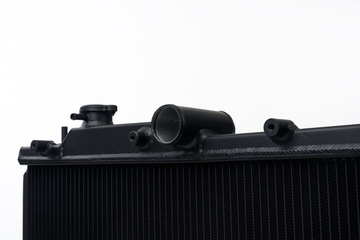 CSF 08-21 Subaru WRX/STI 2-Row 42mm Race-Spec All Aluminum Radiator - Black - Bull Strap