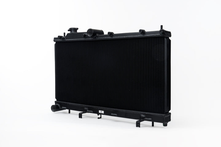 CSF 08-21 Subaru WRX/STI 2-Row 42mm Race-Spec All Aluminum Radiator - Black - Bull Strap