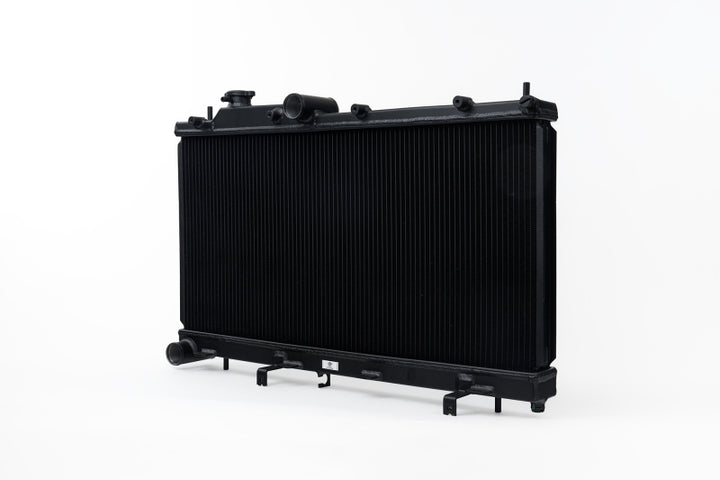 CSF 08-21 Subaru WRX/STI 2-Row 42mm Race-Spec All Aluminum Radiator - Black - Bull Strap