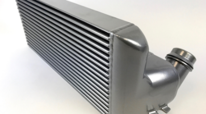 CSF 15-18 BMW M2 (F30/F32/F22/F87) N55 High Performance Stepped Core Bar/Plate Intercooler - Silver - Bull Strap